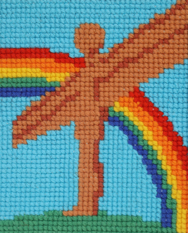 Angel of the North wool cross stitch kit