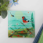 Load image into Gallery viewer, Spring at St Mary’s Lighthouse Glass Coaster
