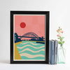 Tyne Bridge at Sunset Print