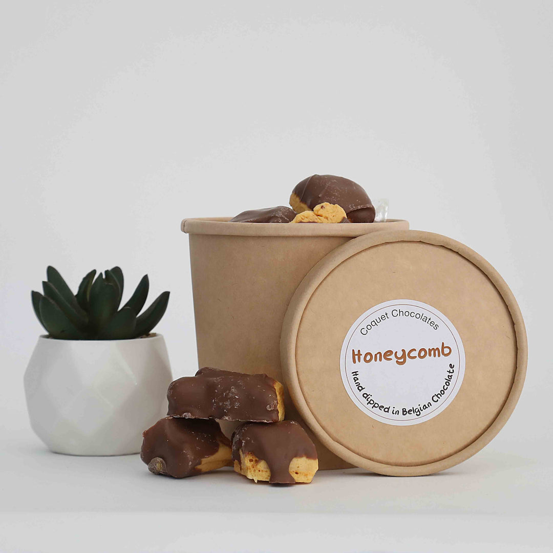 Honeycomb dipped in luxury chocolate