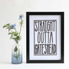 Straight Outta Gateshead Print