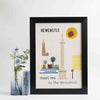 Newcastle - Meet Me By The Monument Print