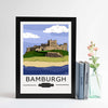 Bamburgh Vintage Style Print