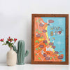 Whitley Bay Map Print