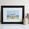 Spanish City Mounted Print