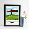 Angel of the North Vintage Style Print