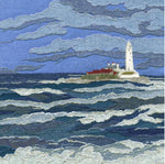 Load image into Gallery viewer, Storm over St Mary&#39;s Lighthouse, Whitley Bay card
